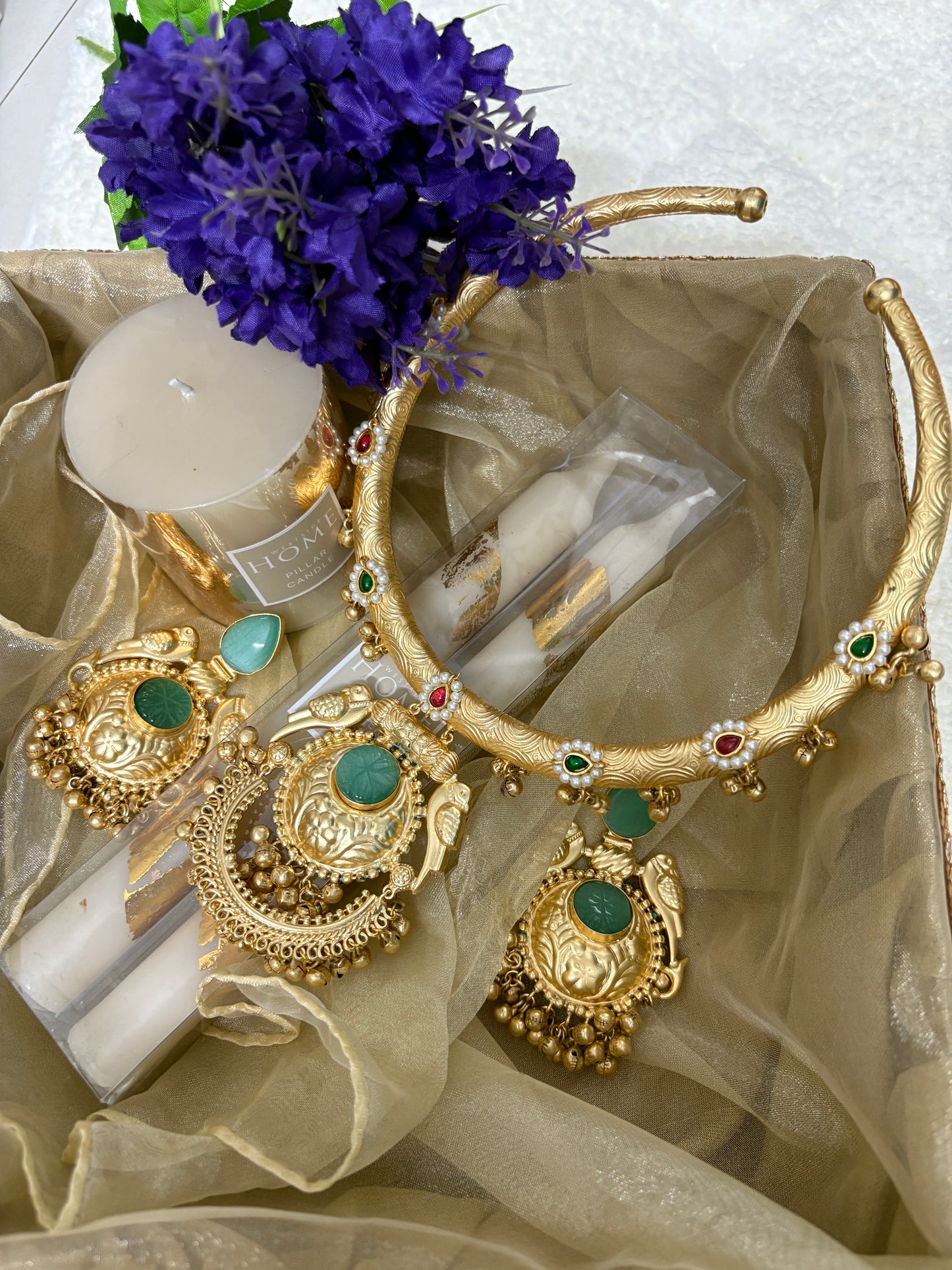 Green Hasali Necklace Set