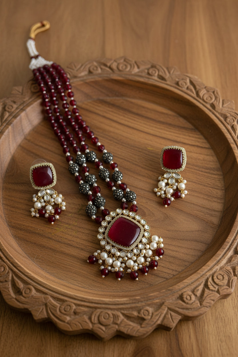 Kundan Long Necklace