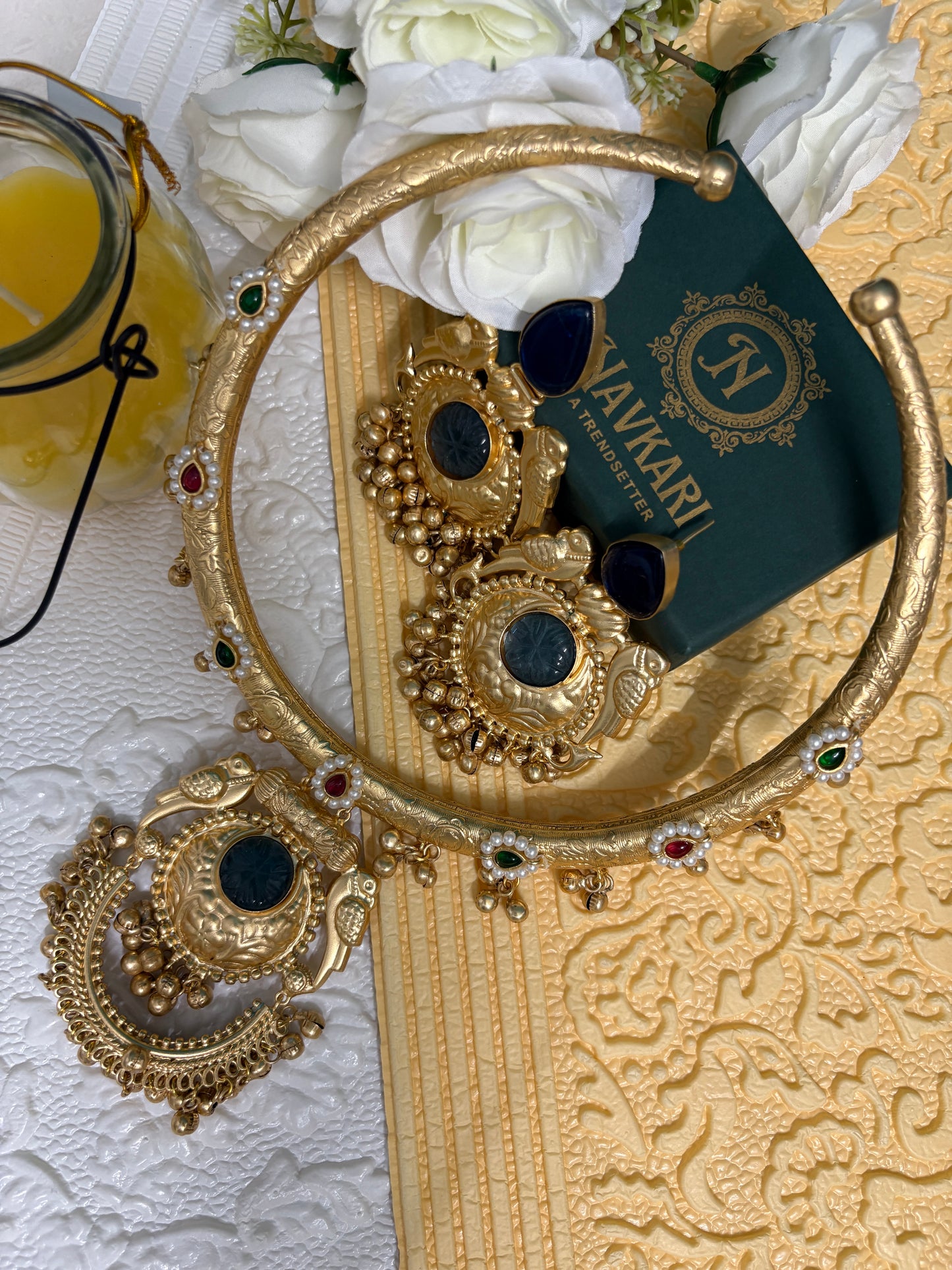Green Hasali Necklace Set