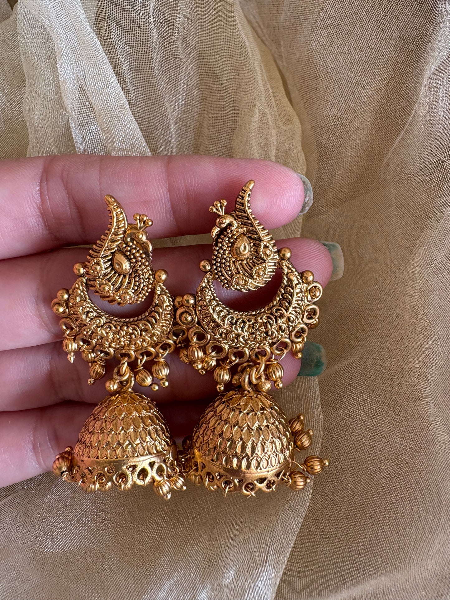 Premium Antique Jhumki Earrings