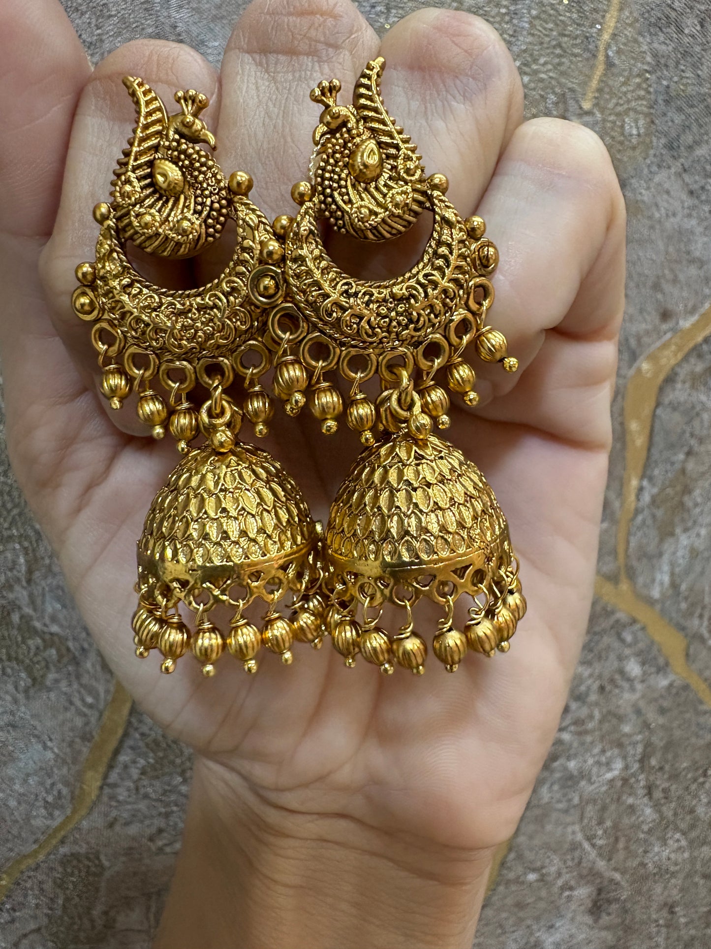 Premium Antique Jhumki Earrings