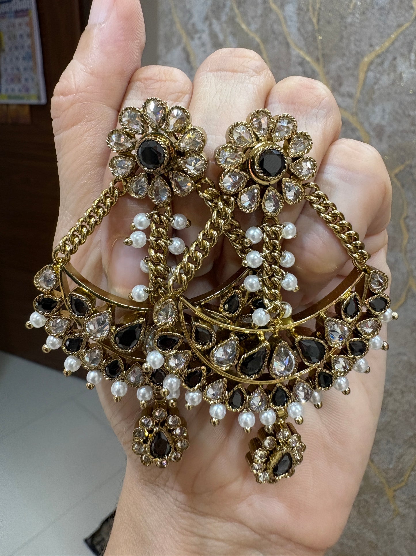 Premium Black Antique Earrings