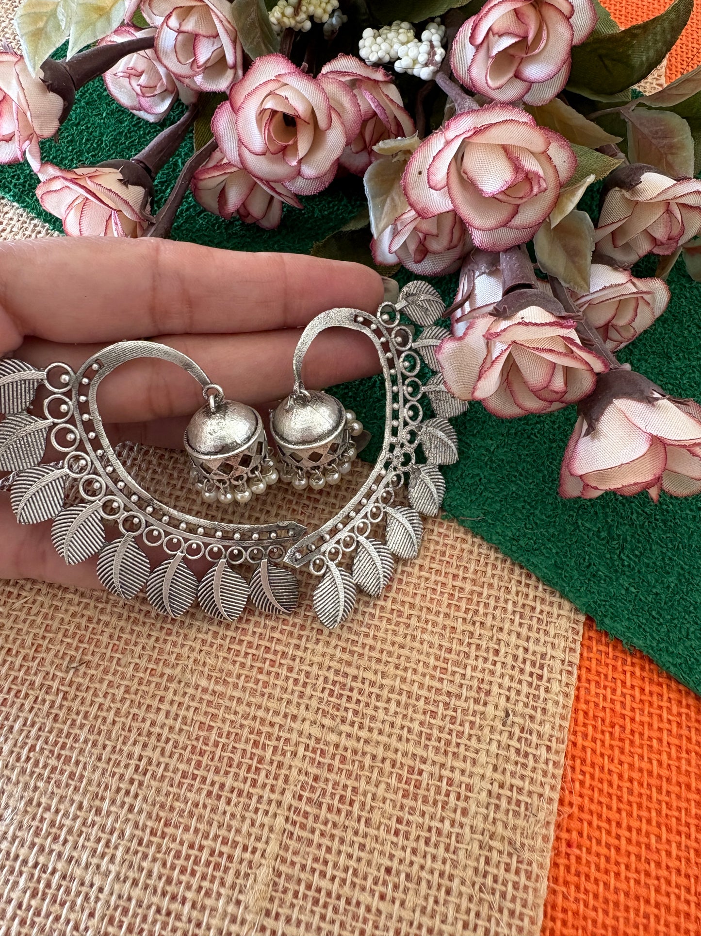 Silver Replica Calf Earrings