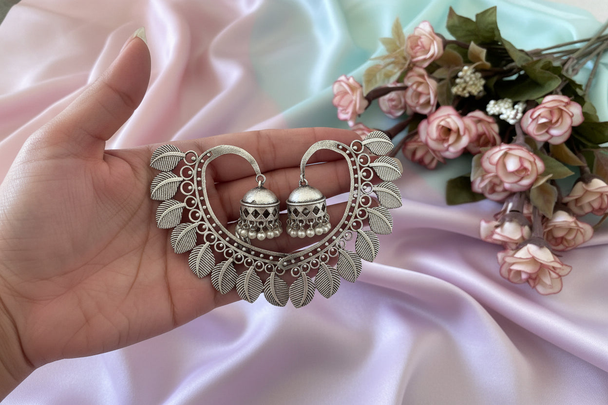 Silver Replica Calf Earrings