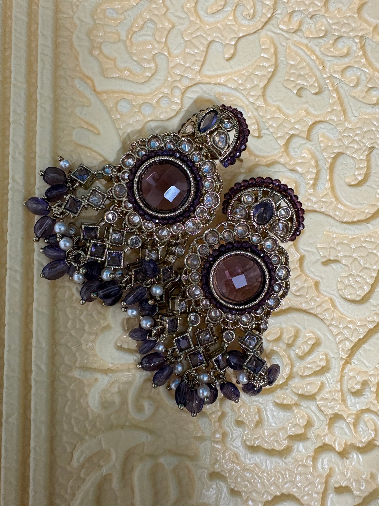 Purple Antique Earrings