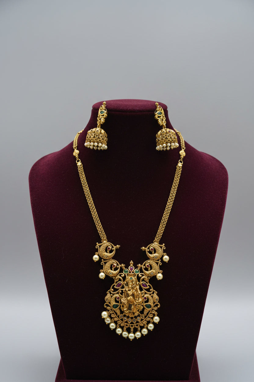 Antique Lakshmi Short Haram Set