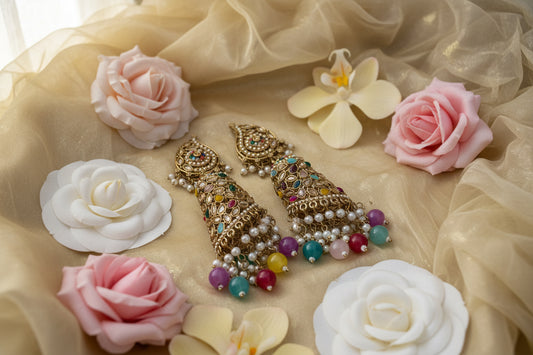 Premium Multi Colour Antique Earrings