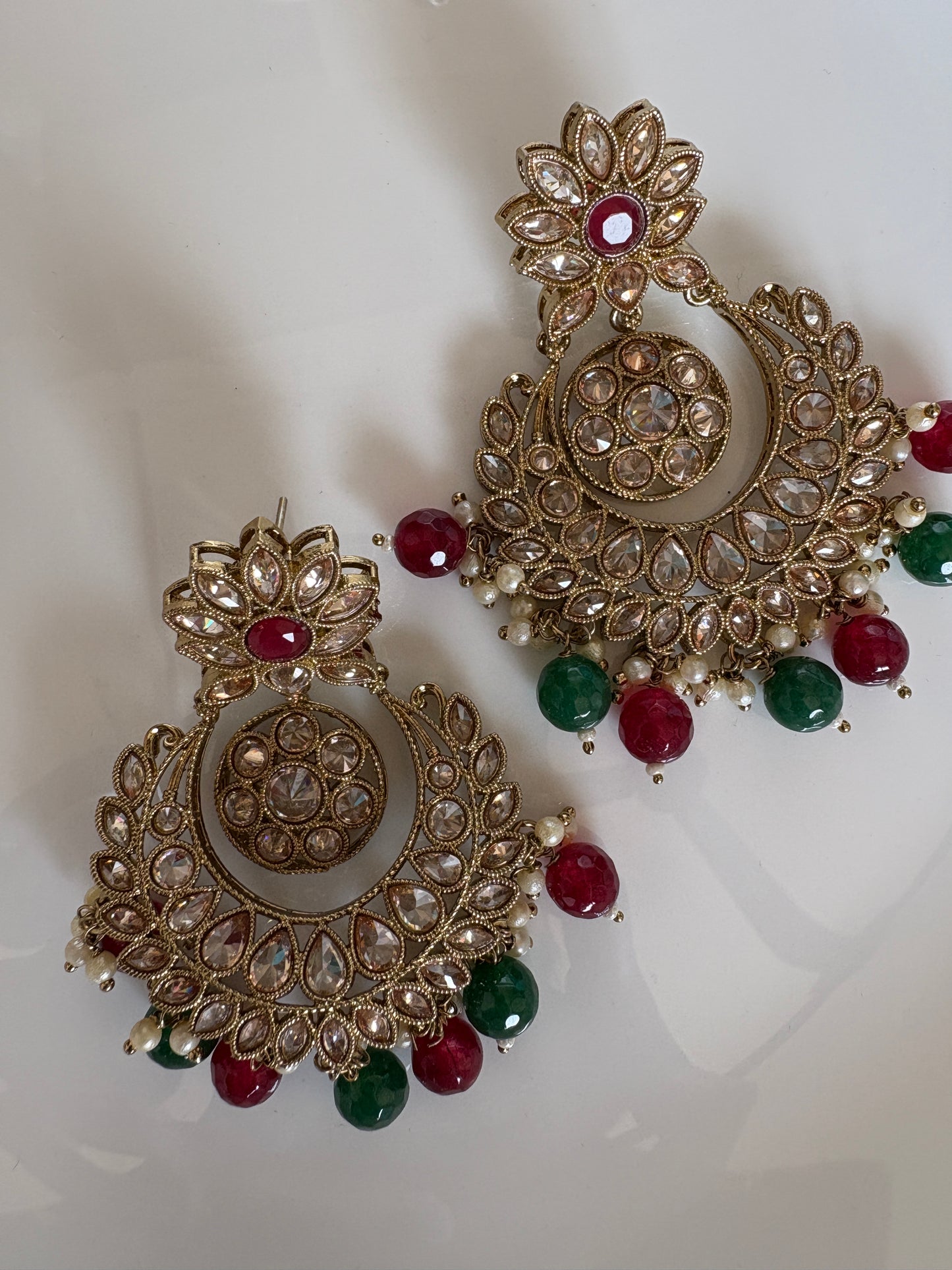 Multi Colour Premium Kundan Earrings