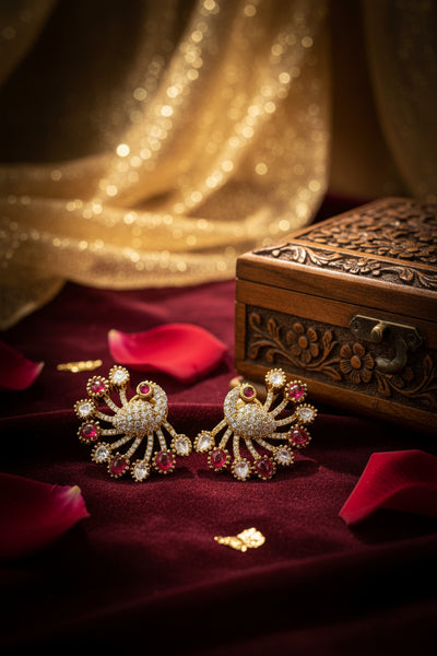 Peacock Antique Earrings